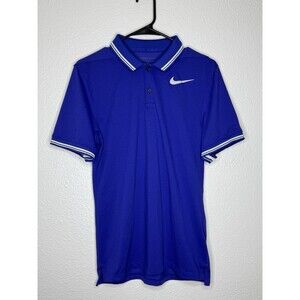 Men’s Nike Golf Dri-Fit Polo Shirt Size Small Navy Blue Modern Fit